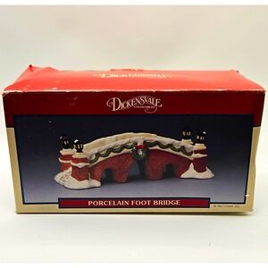 Lemax Dickensvale Porcelain Foot Bridge Christmas Village 1991
